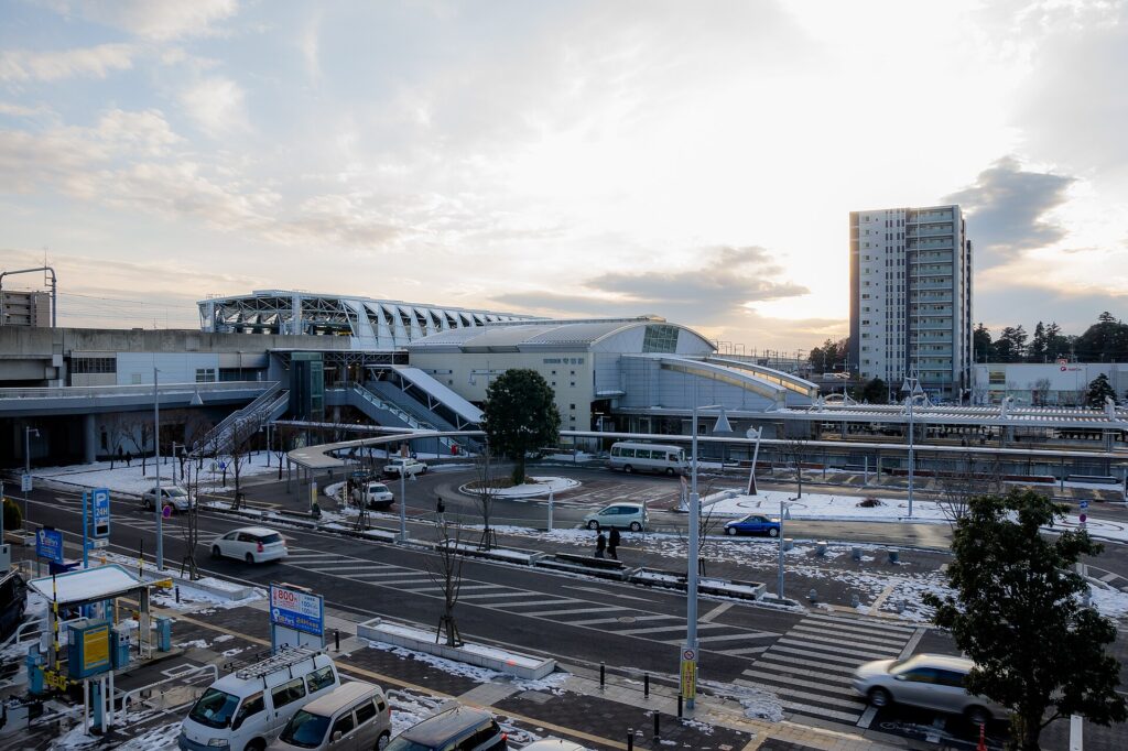 守谷駅中央東口と駅前広場