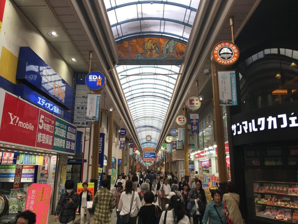 長崎市浜町のアーケード
